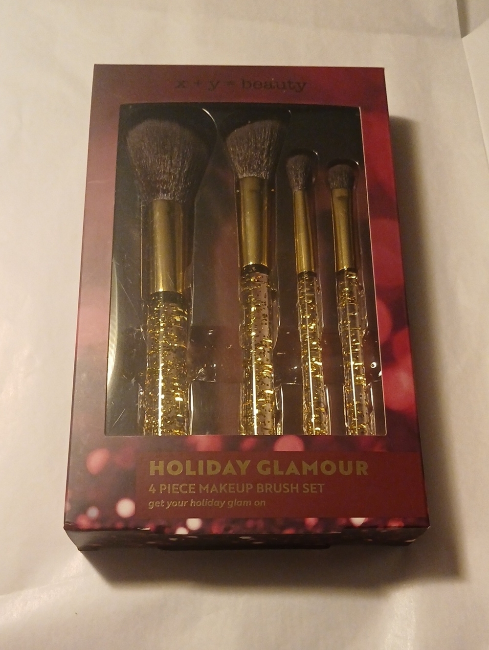 🍊3/$15🍊 x•y• Holiday Glamour 4-Piece Glitter Makeup Brush Set